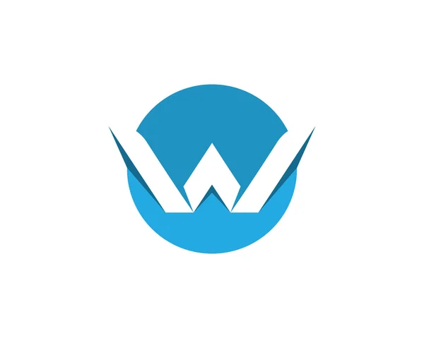 W lettre logo — Image vectorielle