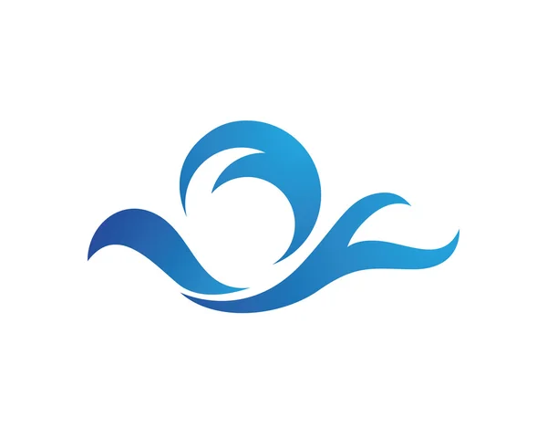 Agua de ola logo — Vector de stock