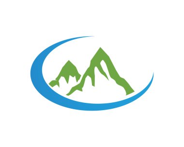 Mountain green logo clipart