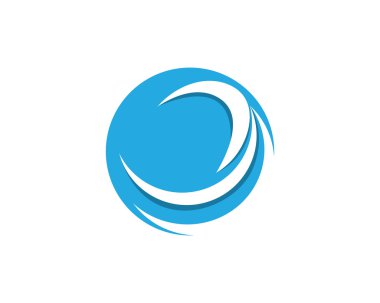 Su damla logo dalga beach