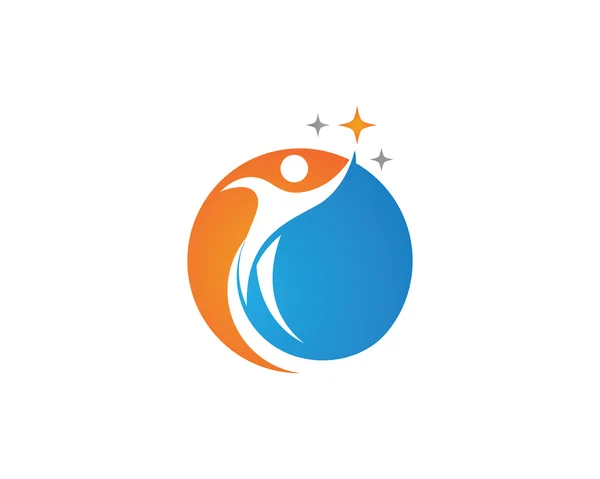 Gezondheid mensen logo — Stockvector