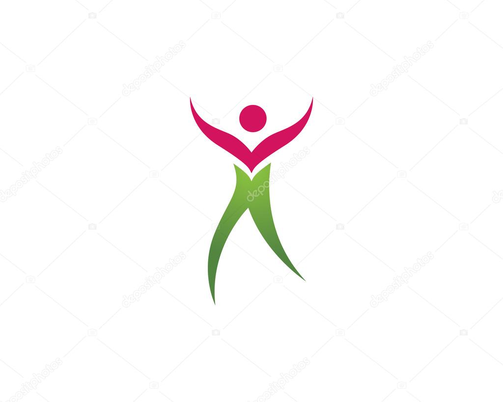 Health people logo success life
