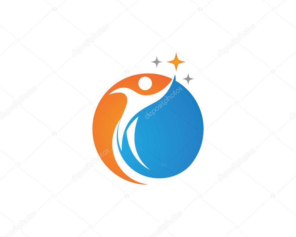 Health people logo success life