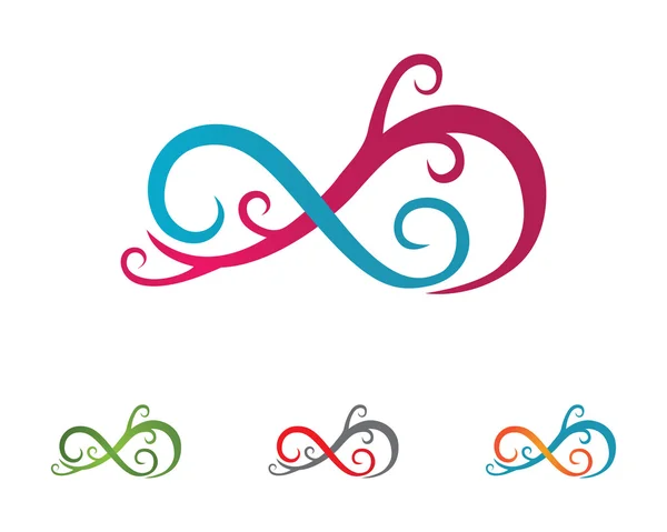 Infinity logo vorm cyclus — Stockvector