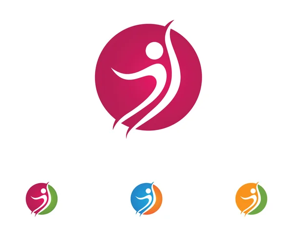 Health people logo — Stock Vector