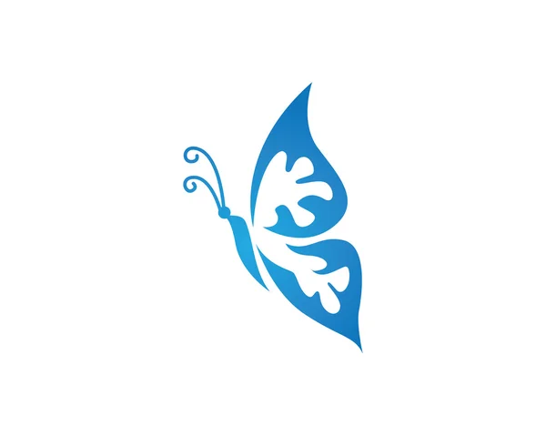 Butterfly logo krásy — Stockový vektor