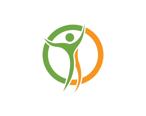 Logo für Gesundheitsmenschen — Stockvektor