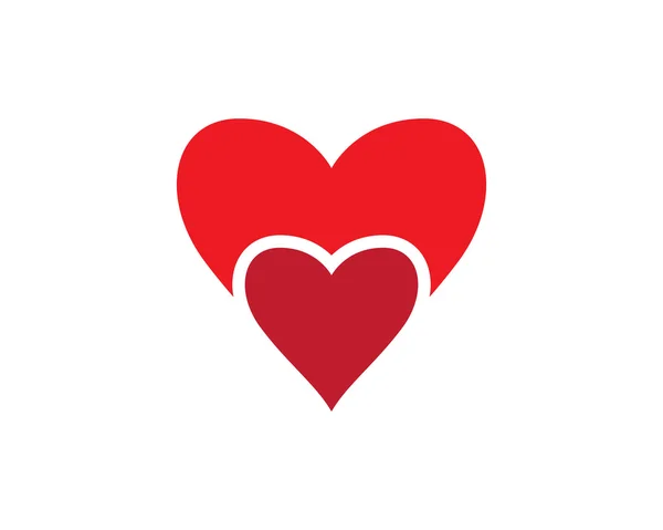 愛のシンボルのロゴ — ストックベクタ