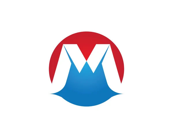 M logotipo da carta —  Vetores de Stock