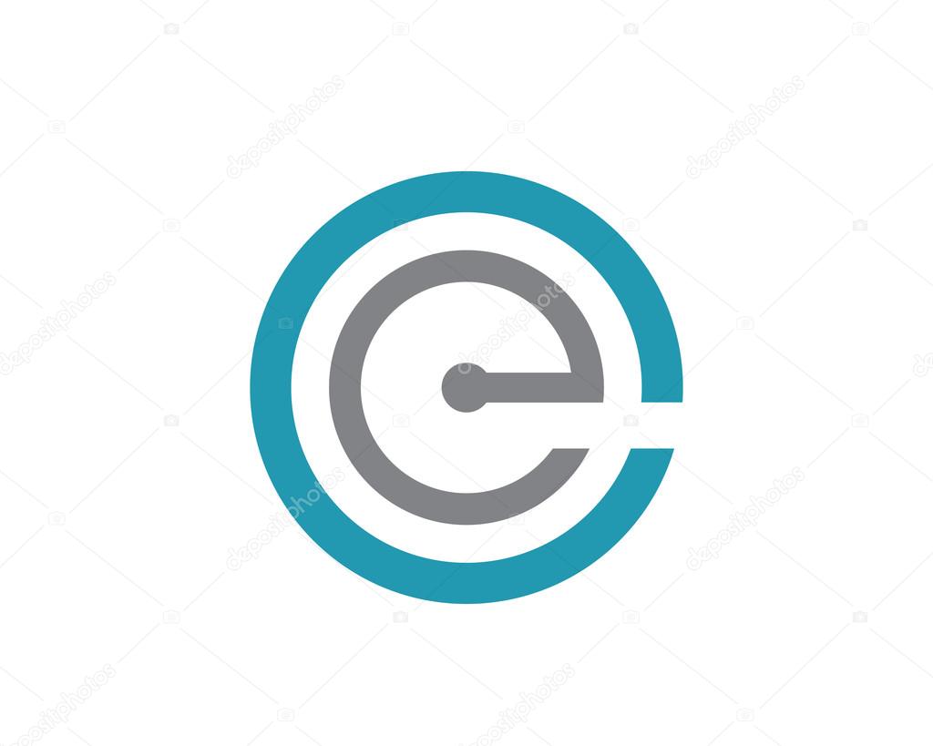 E C letter logo