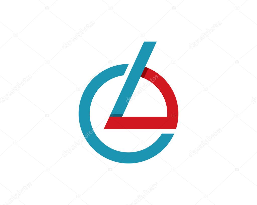 L E letter logo