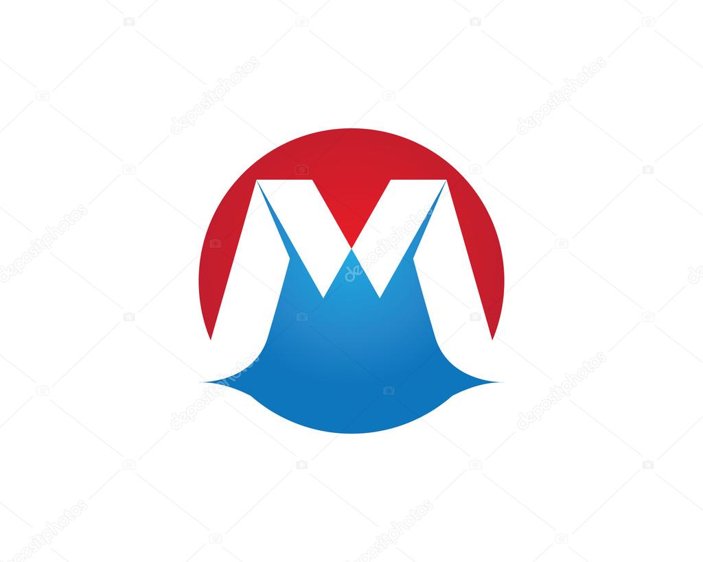 M letter logo icons symbol men