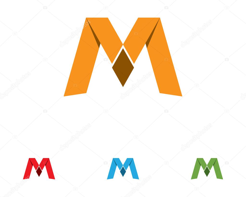M letter logo icons symbol men