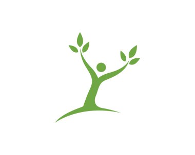 Sağlık hayat insanlar logo