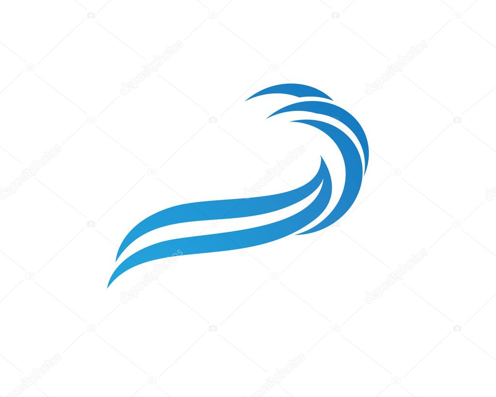 Wave beach water logo
