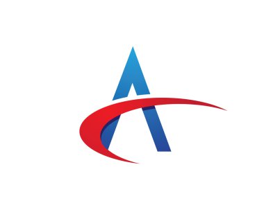 Bir harf logo şablon vektör simgesi