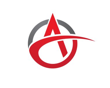 Bir harf logo şablon vektör simgesi