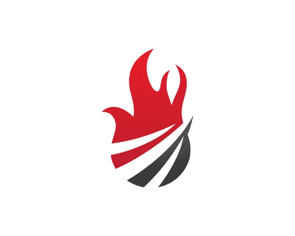 Yangın alevleri logosu — Stok Vektör