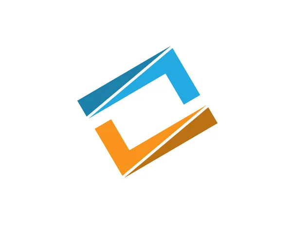 Frame finans logotyp mall — Stock vektor