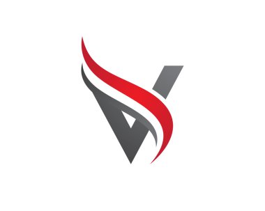 A, V harfi Logo şablonu