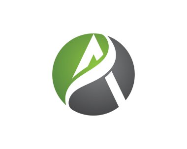 A, V harfi Logo şablonu