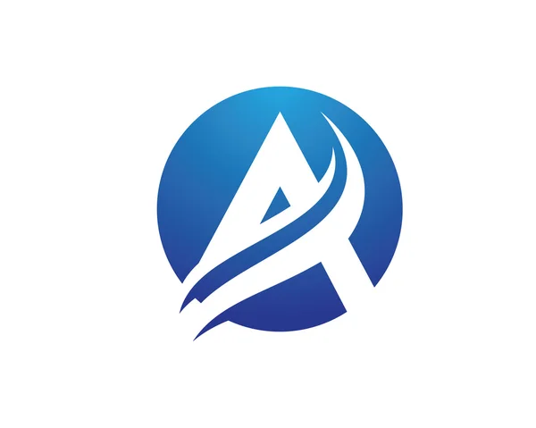 A, V Carta Logo Plantilla — Vector de stock