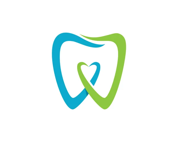 Logo cuidado dental — Vector de stock