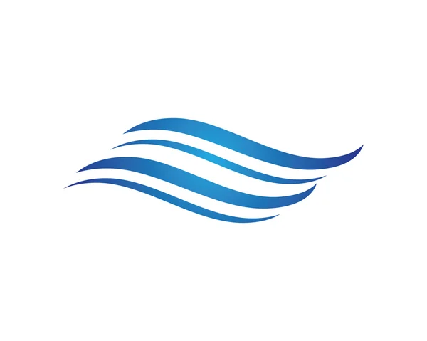 Onda spiaggia logo — Vettoriale Stock