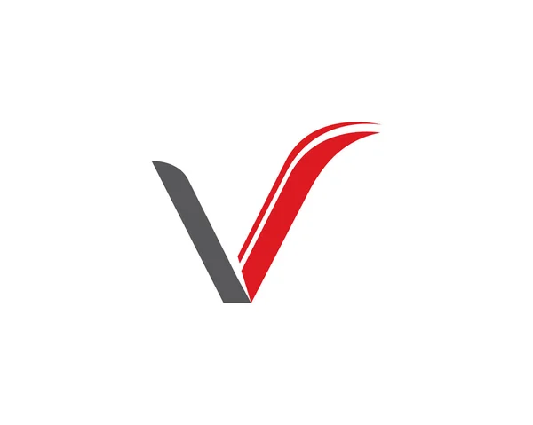 Logotipo V letra — Vetor de Stock