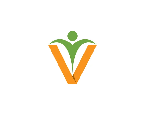V dopise logo — Stockový vektor