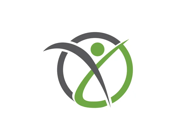Здоров'я людей логотип — стоковий вектор