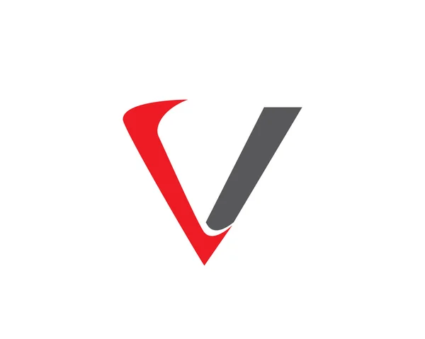 Logotipo V letra — Vetor de Stock