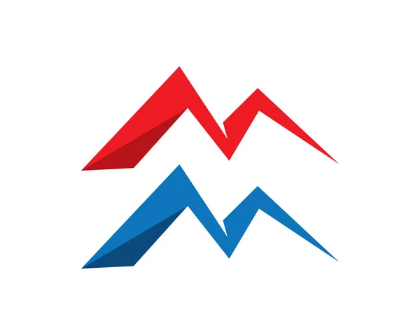Montanha logotipo da água —  Vetores de Stock