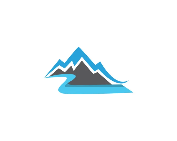 Montanha logotipo da água —  Vetores de Stock