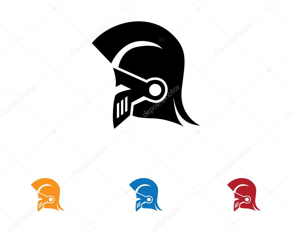 Gladiator head logo icon vector