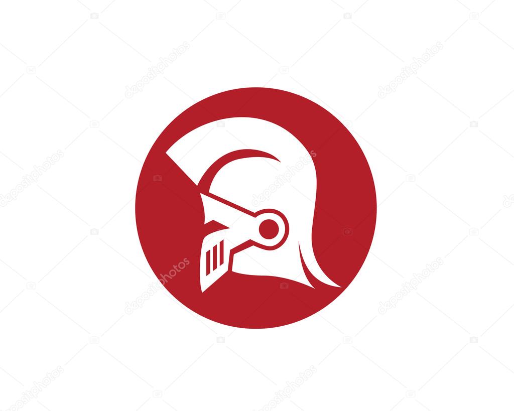 Gladiator head logo icon vector