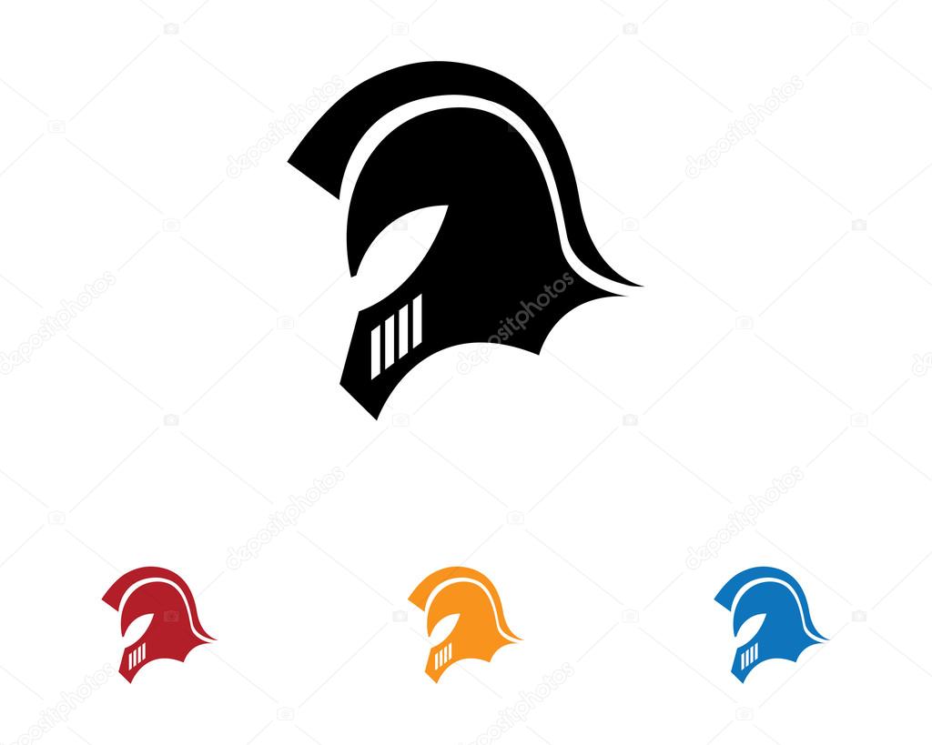 Gladiator head logo icon vector