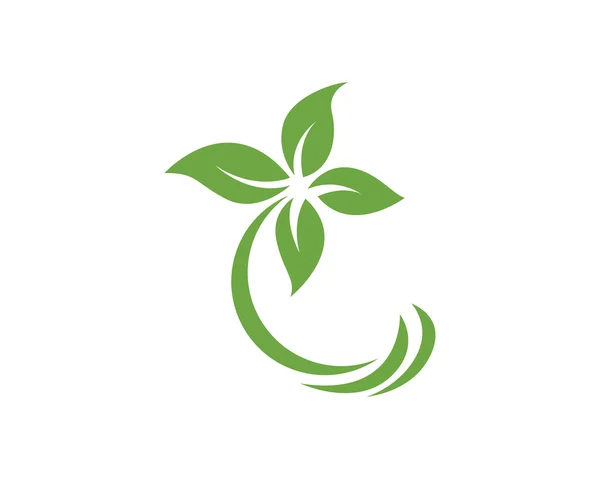 Salud logo verde — Archivo Imágenes Vectoriales