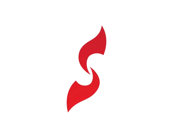 S ateş logosu — Stok Vektör