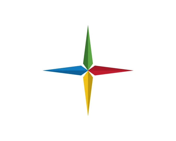 Ikony logo kompasu — Stockový vektor