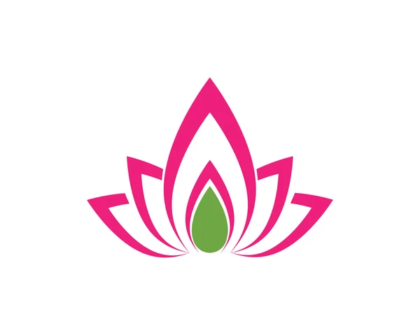 Lotus flor spa logo — Vector de stock