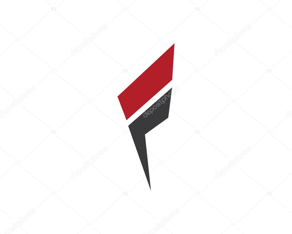F letter logo template