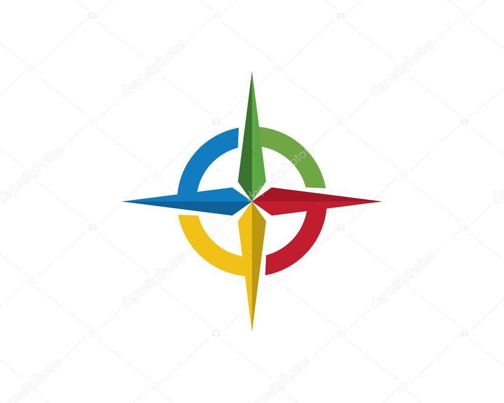 Compass logo icons template