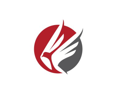 Logo kuş kanatları uçmak