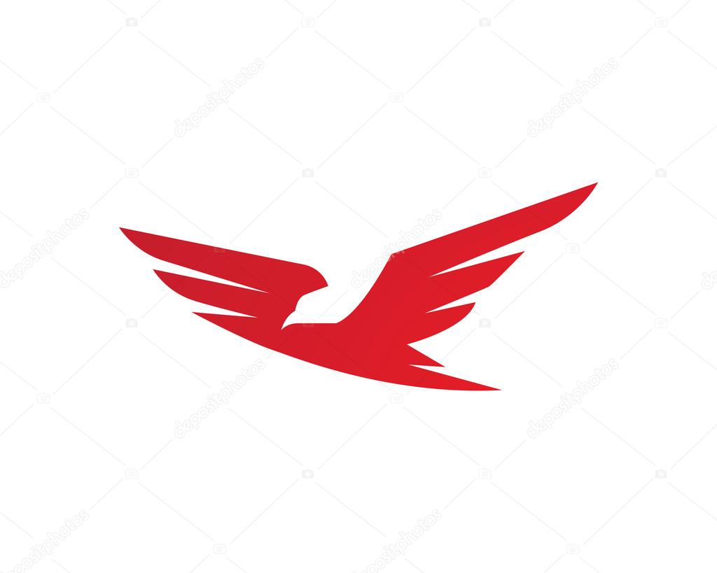 Bird wings fly logo