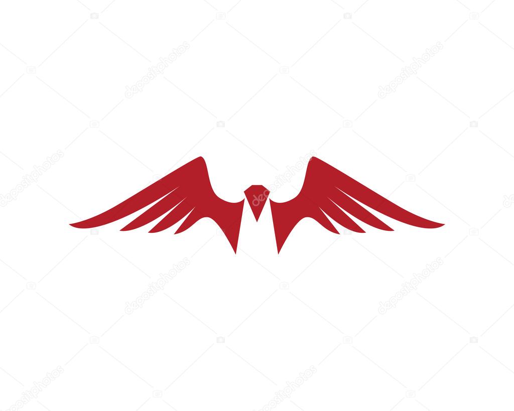 Bird wings fly logo