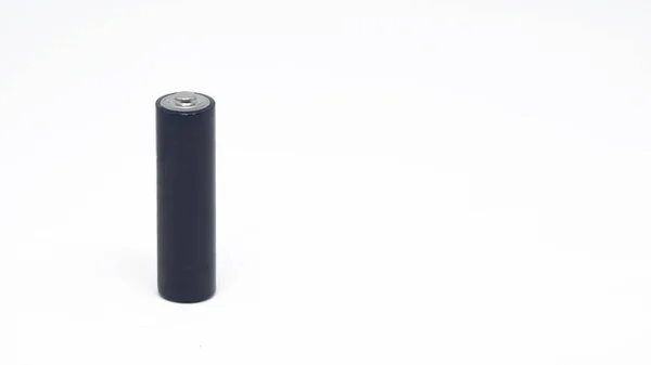 Ett Batteri Isolerat Vitt Med Klippbana — Stockfoto