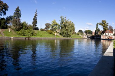 Brda nehir Bent içinde bydgoszc - Polonya