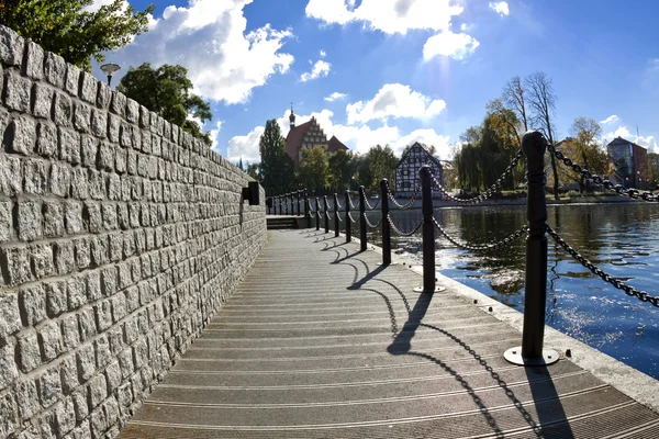 Isola di Mill in Bydgoszcz - Polonia — Foto Stock