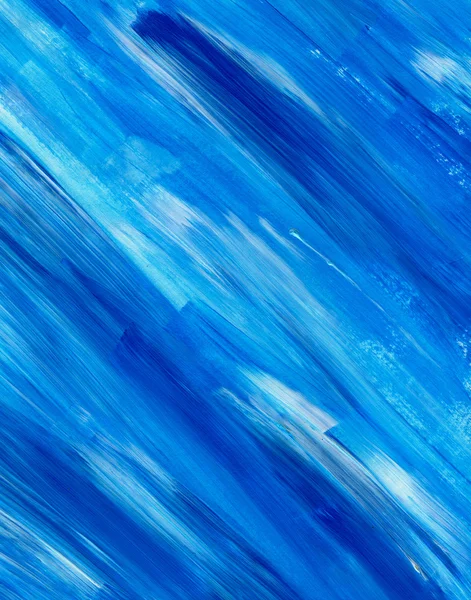 Azul abstrato fundo textura acrílica. Textura da escova da pintura da mão, fundo texturizado acrílico. Pincel dinâmico Stroke. Espaço abstrato da arte para o texto — Fotografia de Stock